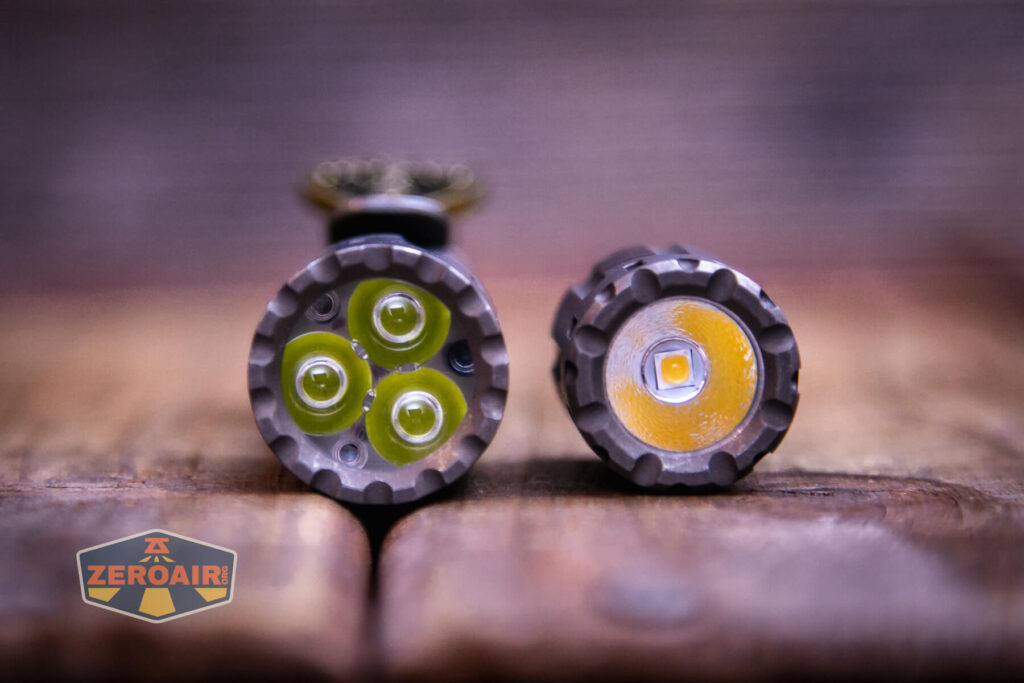 EDC Titanium 14500 flashlight emitters