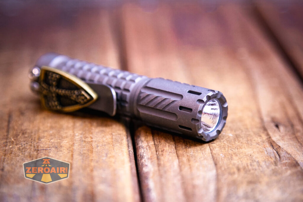 EDC Titanium 14500 flashlight single reflector