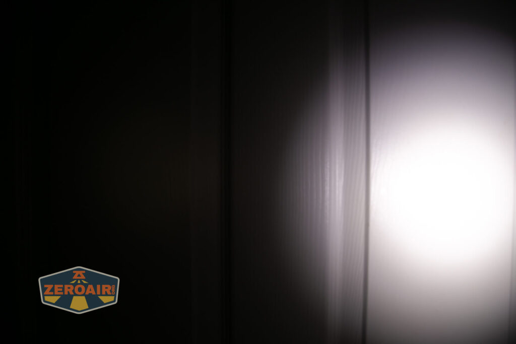 beamshots on door (at 1') compared to nichia 219b 4500K