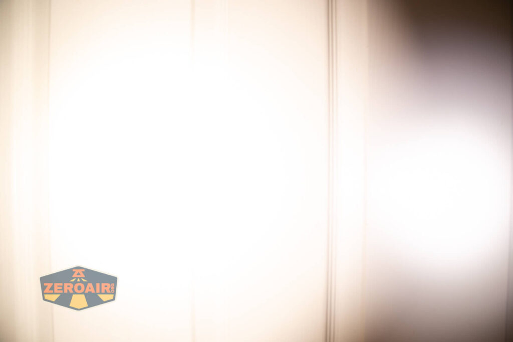 beamshots on door (at 1') compared to nichia 219b 4500K