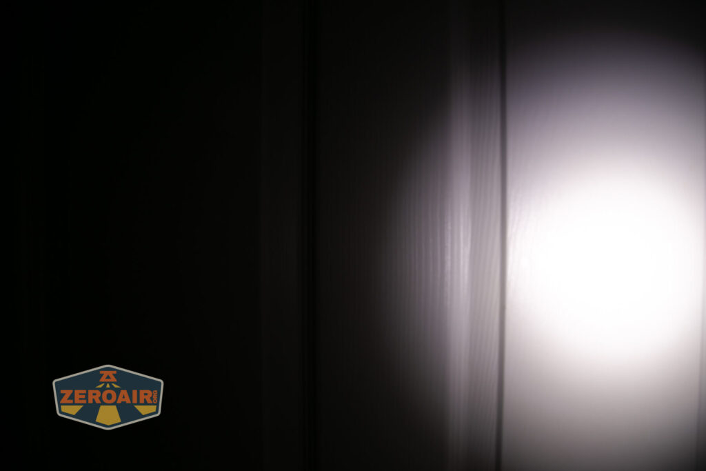 beamshots on door (at 1') compared to nichia 219b 4500K