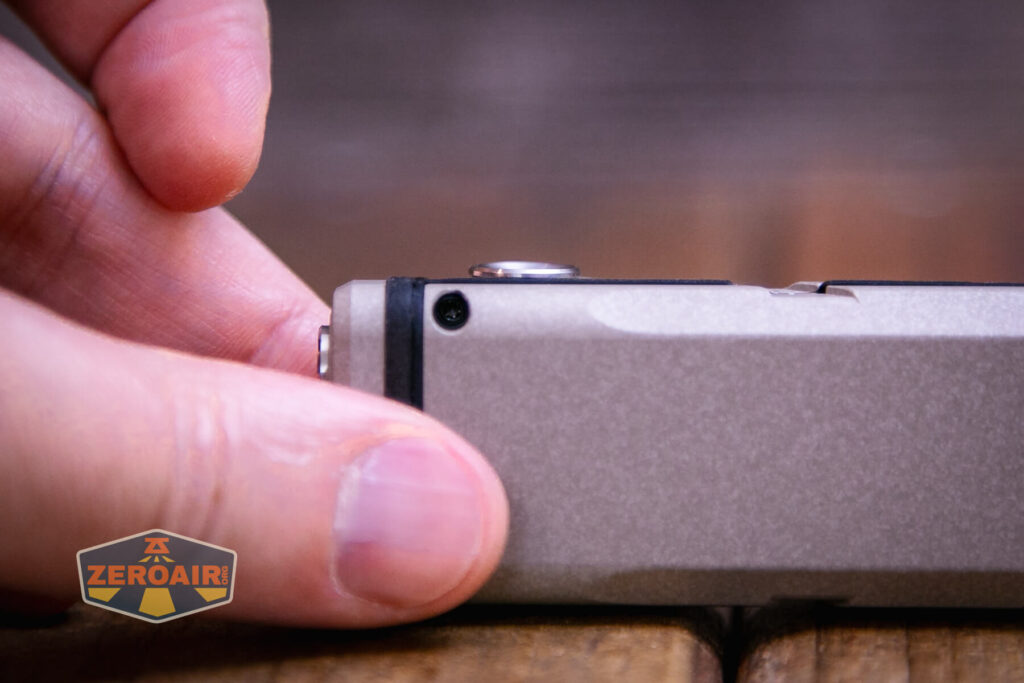 RovyVon E30 Pro MAO flashlight side switch