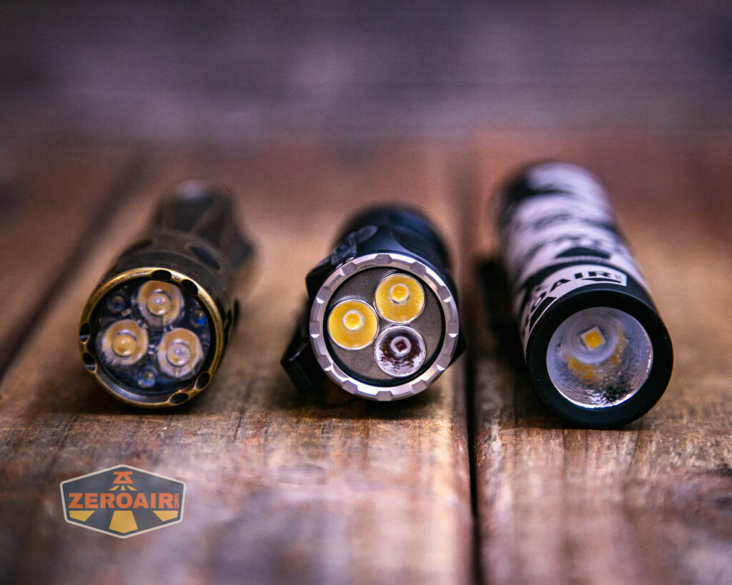 with standard flashlights