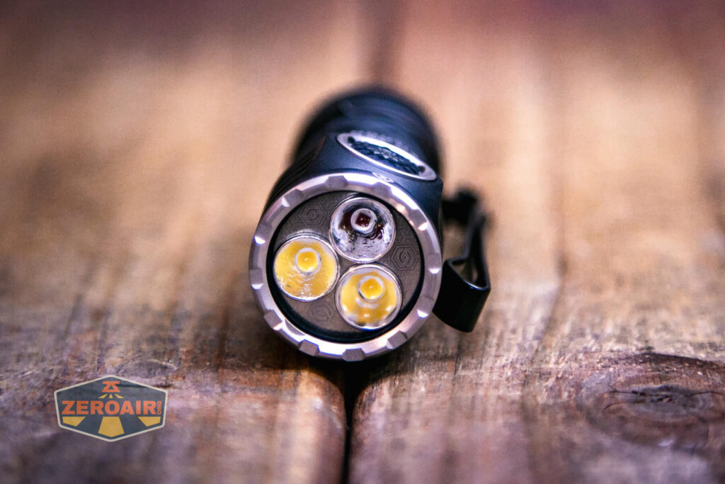 Skilhunt EC200S-Red Mini EDC flashlight emitter array