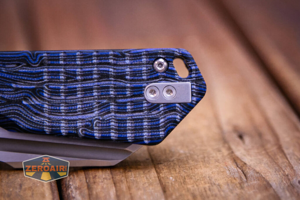 Vosteed Hedgehog top liner lock knife pocket clip blank and screws