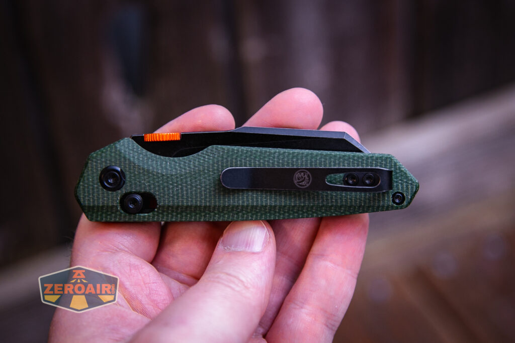 Vosteed Talarurus Micarta knife in hand