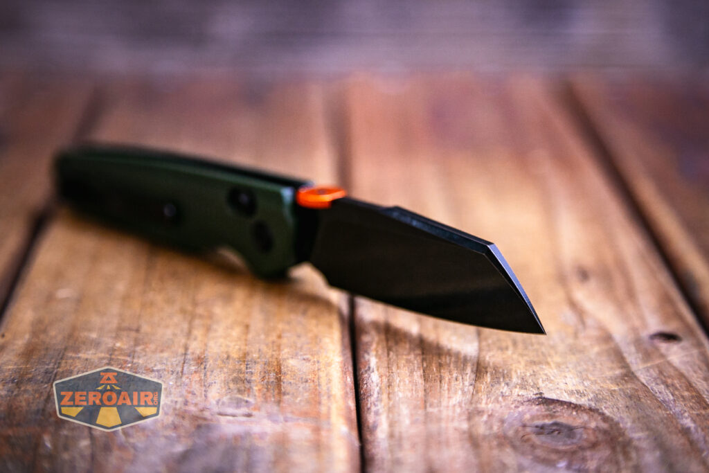 Vosteed Talarurus Micarta knife nose of blade detail