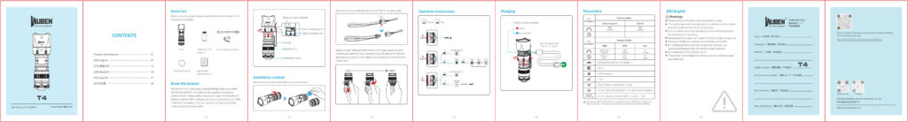 Wuben T4 tactical flashlight manual