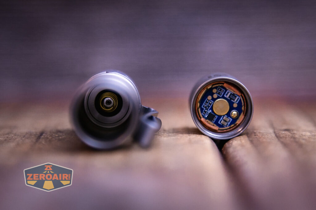 Acebeam Pokelit AA Ti 10th Anniversary flashlight spring in cell tube