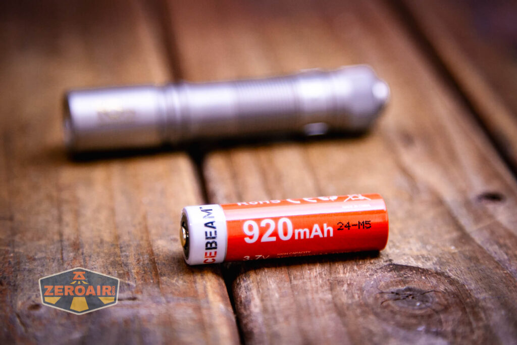 Acebeam Pokelit AA Ti 10th Anniversary flashlight with included 14500 cell