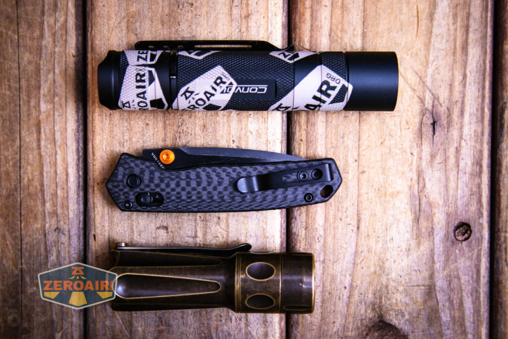 with standard sized flashlights