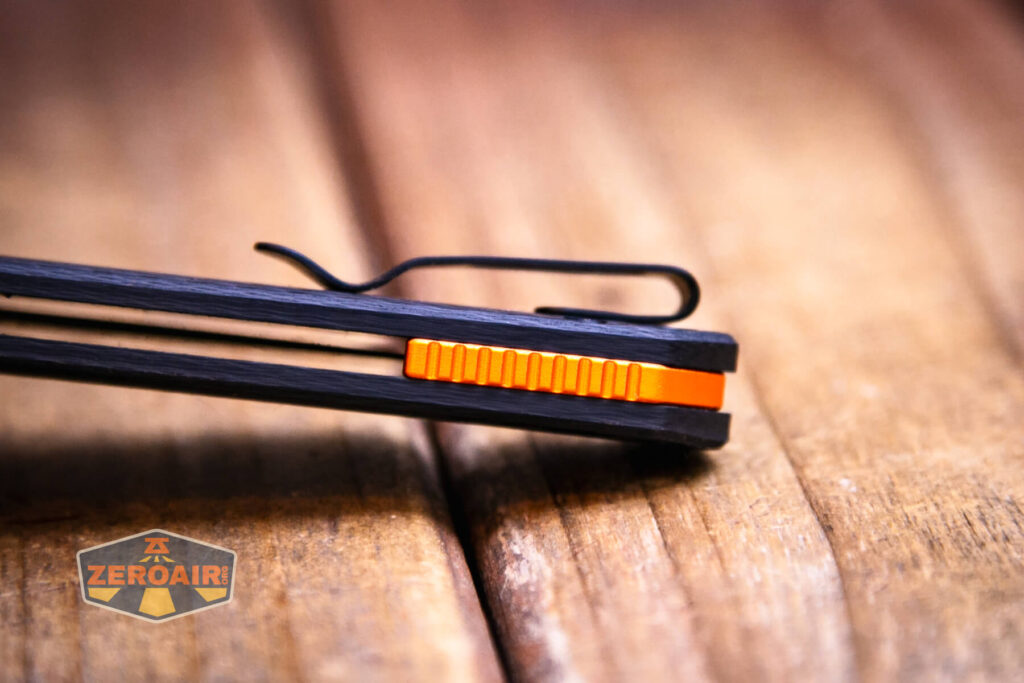 Vosteed Mini Psyop knife orange backspacer