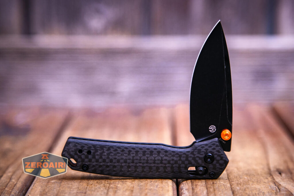 Vosteed Mini Psyop knife half open no detent