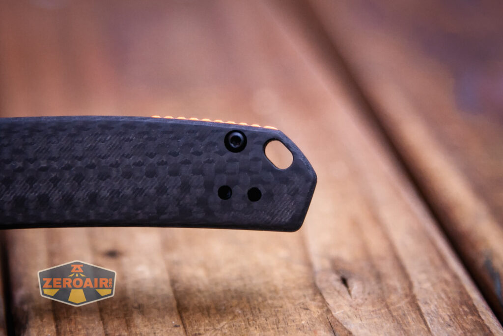 Vosteed Mini Psyop knife lanyard hole