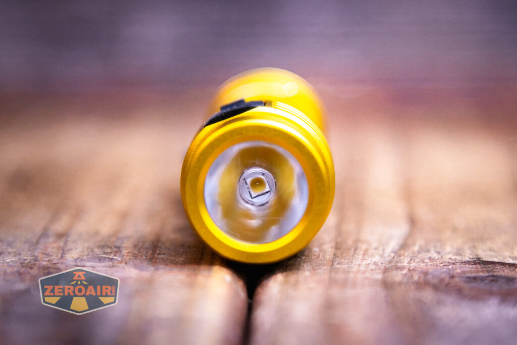 Wurkkos Golden WK03 flashlight emitter and tir