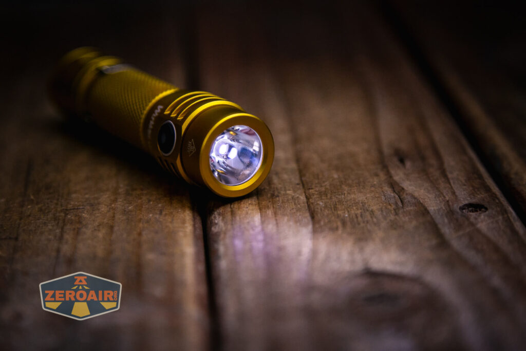 Wurkkos Golden WK03 flashlight emitter and tir