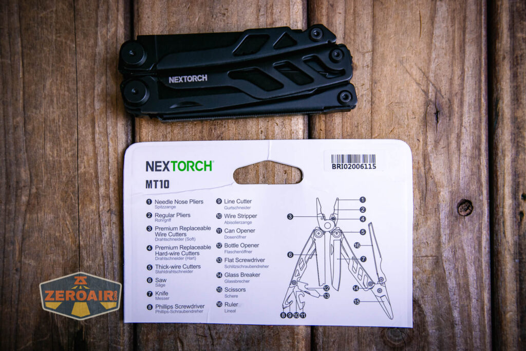 Nextorch MT10 multi-tool tool detail