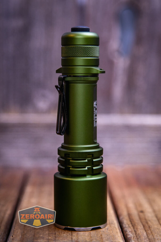 Niwalker N50T V2 flashlight showing all sides