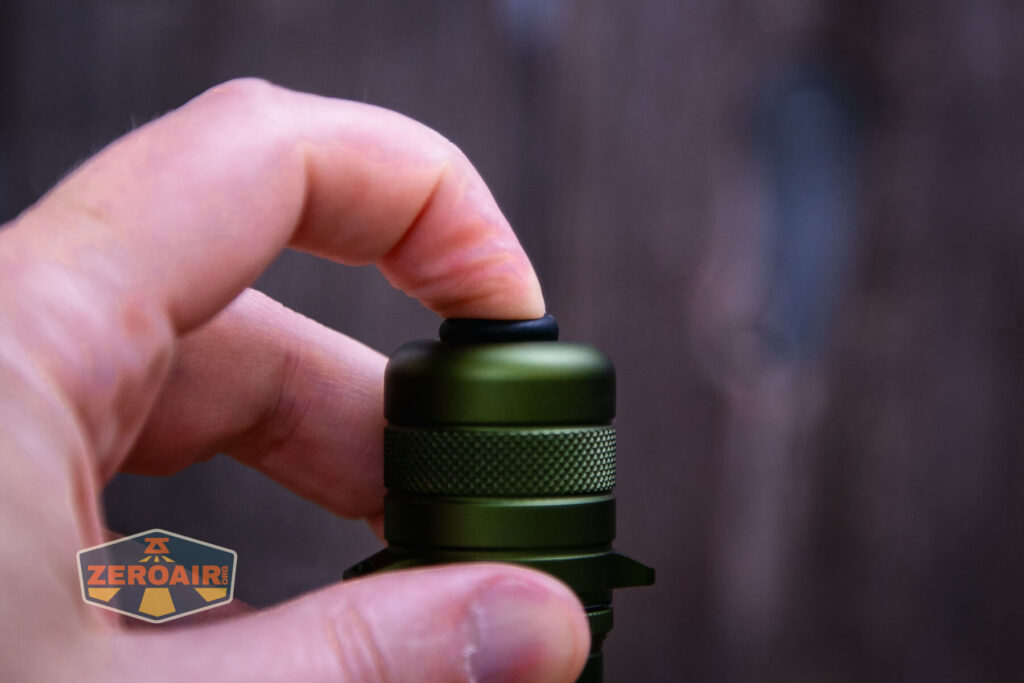 Niwalker N50T V2 flashlight tail switch actuation