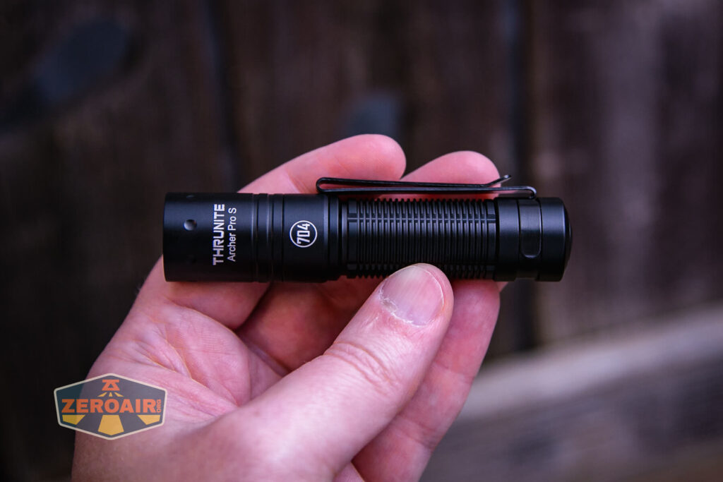 Thrunite Archer Pro S flashlight in hand