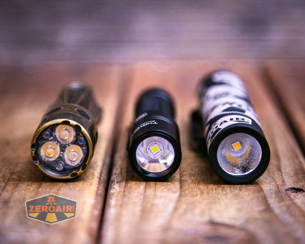 Thrunite Archer Pro S flashlight on a two dollar bill