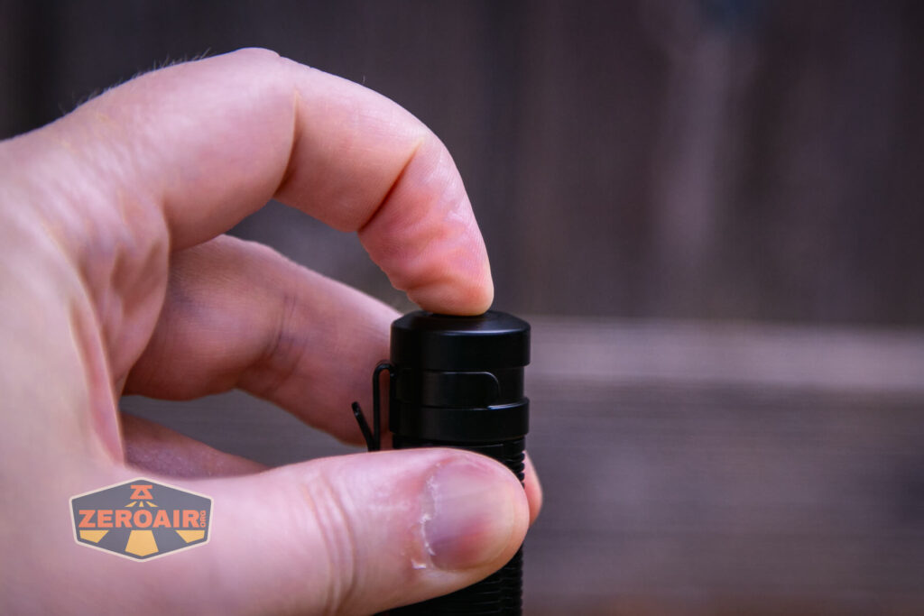 Thrunite Archer Pro S flashlight switch actuation