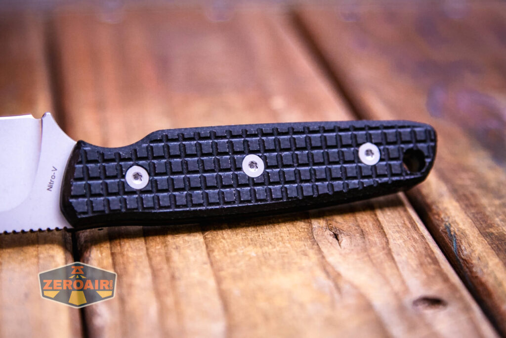 Vosteed Mink fixed-blade knife  TORX screws in handles