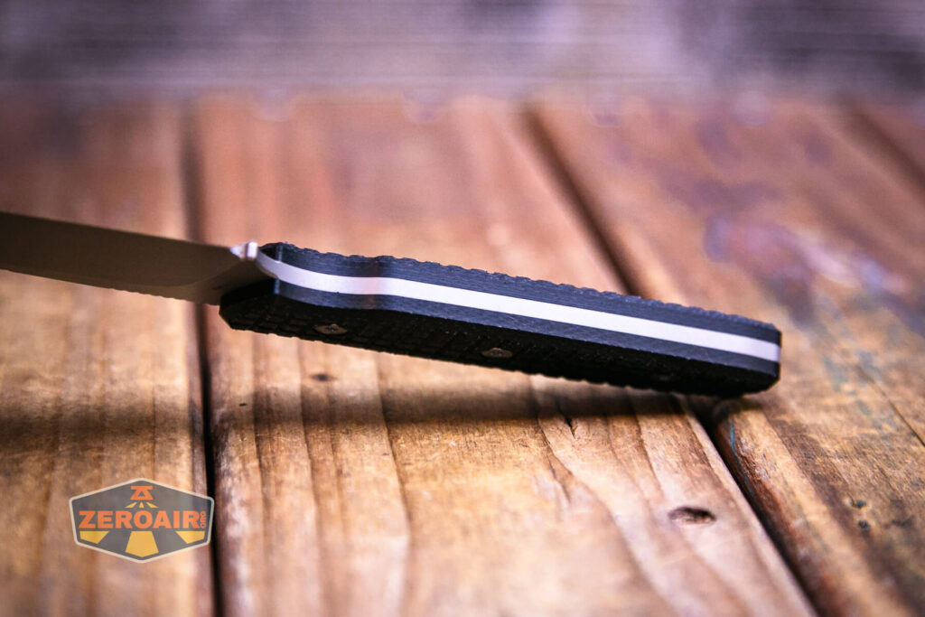 Vosteed Mink fixed-blade knife  inside hilt view