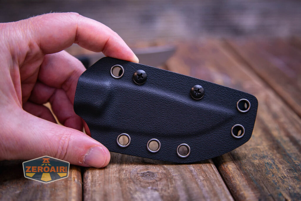 Vosteed Mink fixed-blade knife  sheath off standard screw pattern