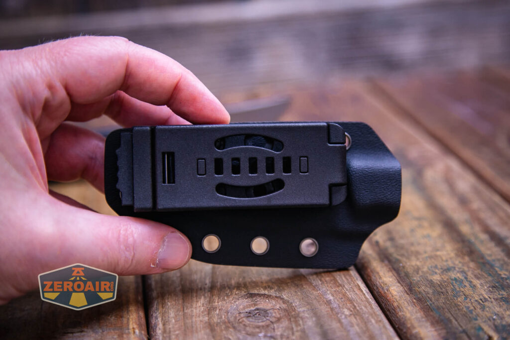 Vosteed Mink fixed-blade knife sheath belt side