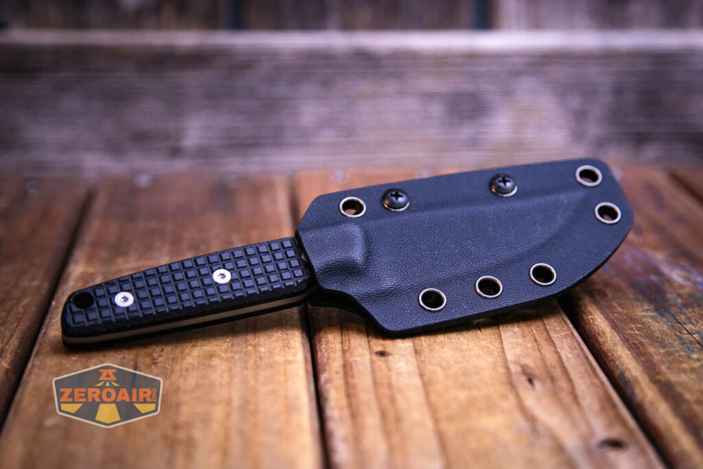 Vosteed Mink fixed-blade knife  look inside sheath