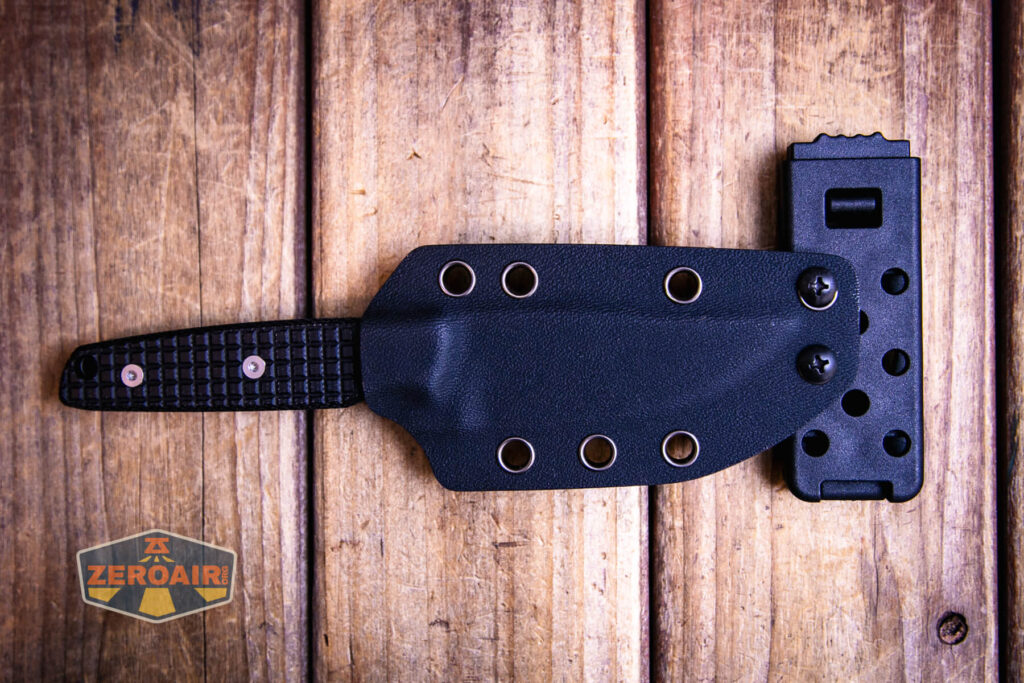 Vosteed Mink fixed-blade knife  sheath alternate connections