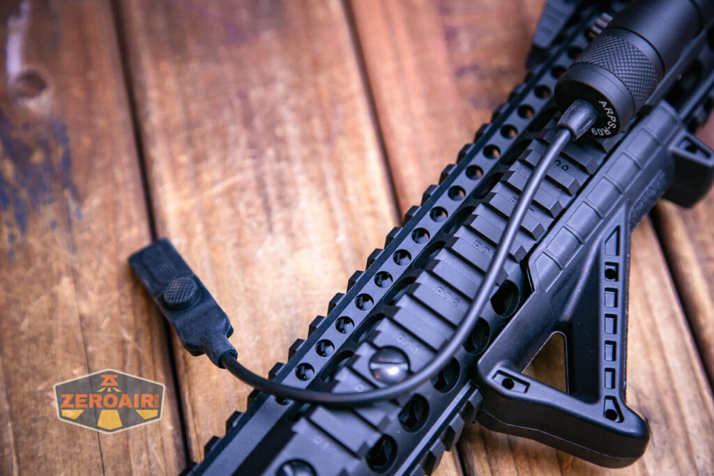 Acebeam G15 Rail-Mounted flashlight mounted