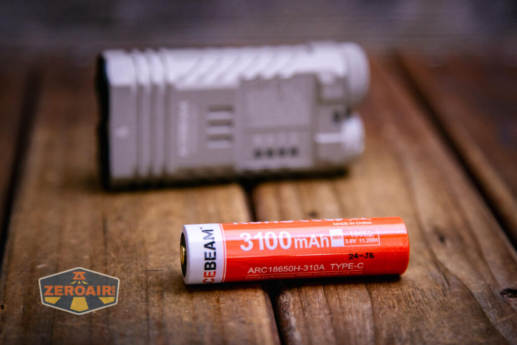 Acebeam Terminator M2-X flashlight with 18650