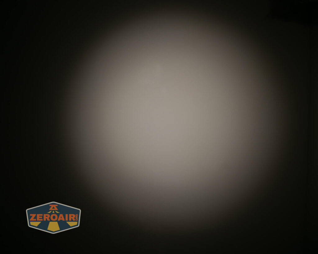 Acebeam Terminator M2-X flashlight beamshots on ceiling