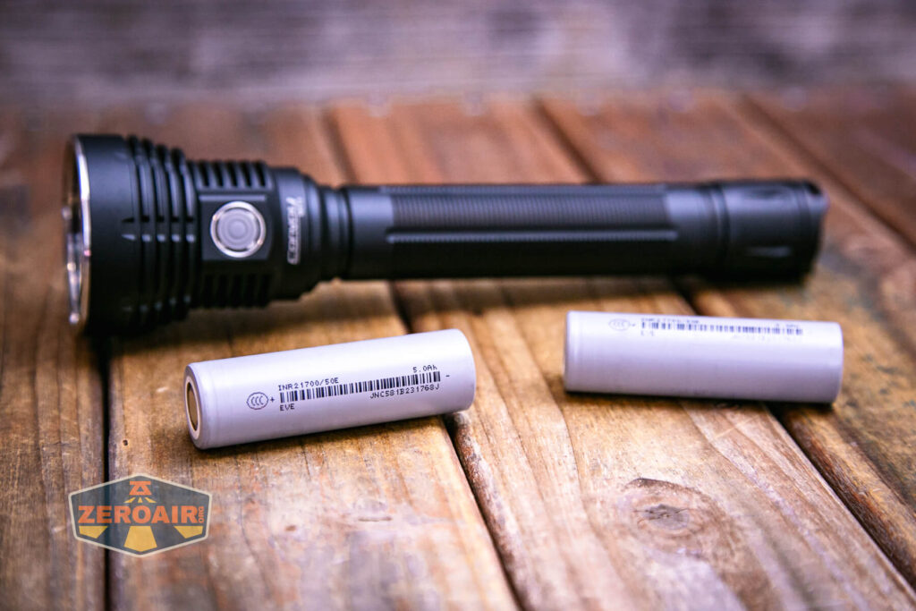 Convoy M21J 21700 flashlight with included 21700 cells