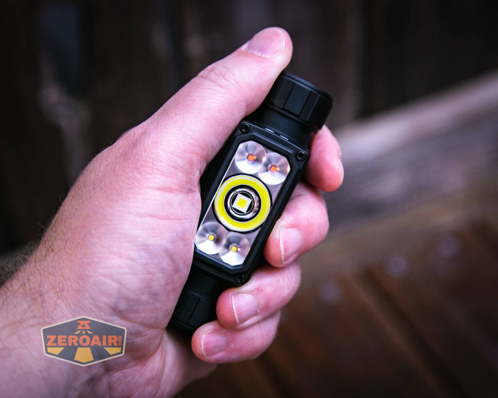 Imalent HT70 headlamp in hand