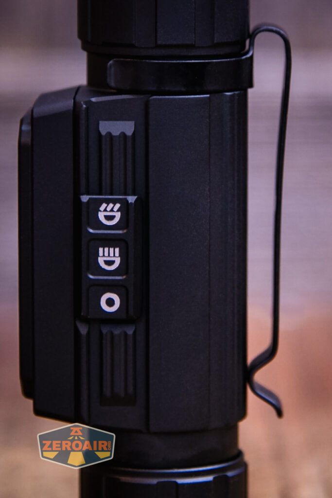 Imalent HT70 headlamp pocket clip detail