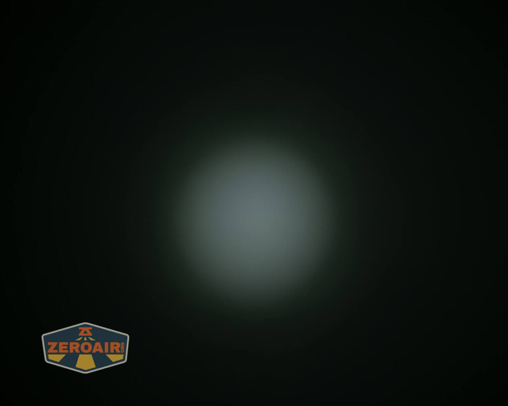 Imalent HT70 headlamp beamshots on ceiling