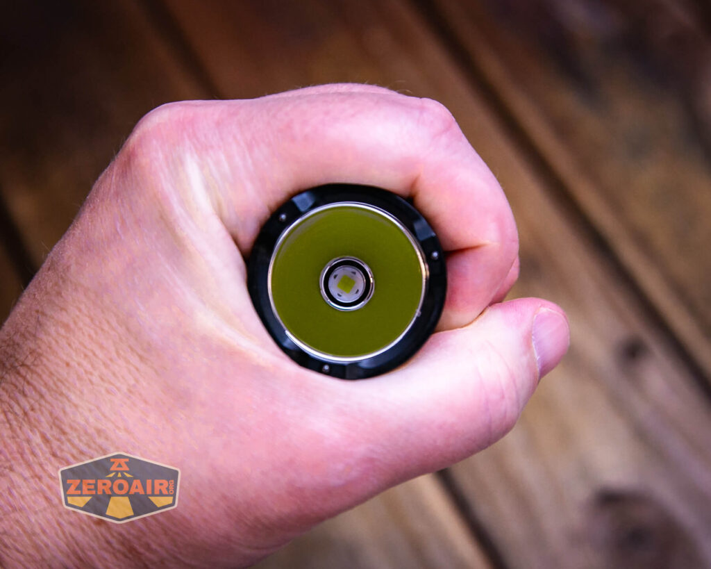 JETBeam M37 Pro flashlight in hand