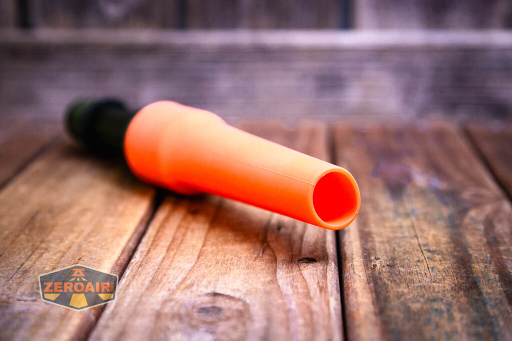 JETBeam M37 Pro flashlight orange traffic cone installed