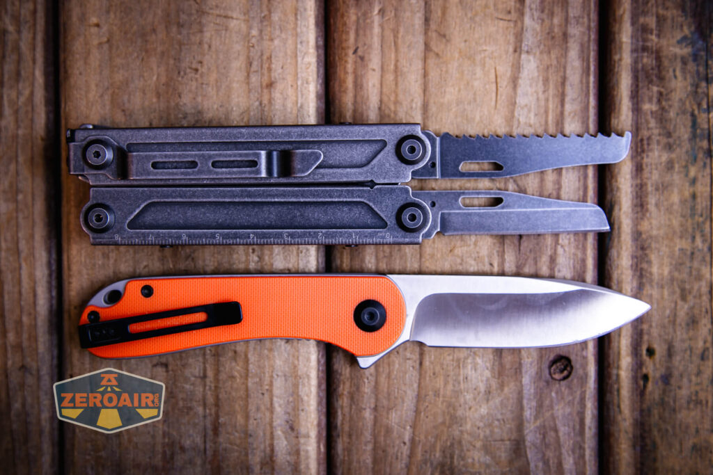 Nextorch Pioneer MT20 multi-tool compared to Civivi Elementum in orange