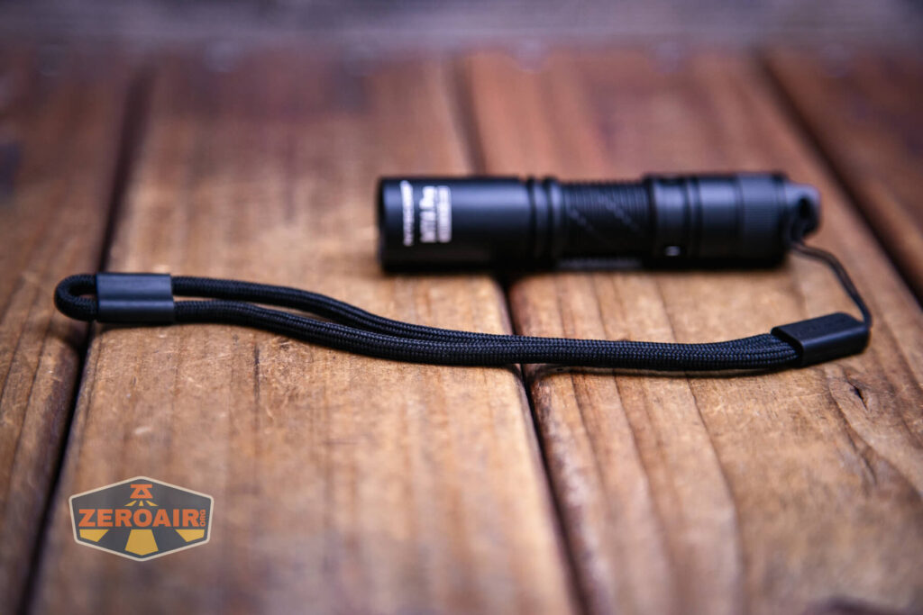 Nitecore MT1A Pro EDC flashlight lanyard installed