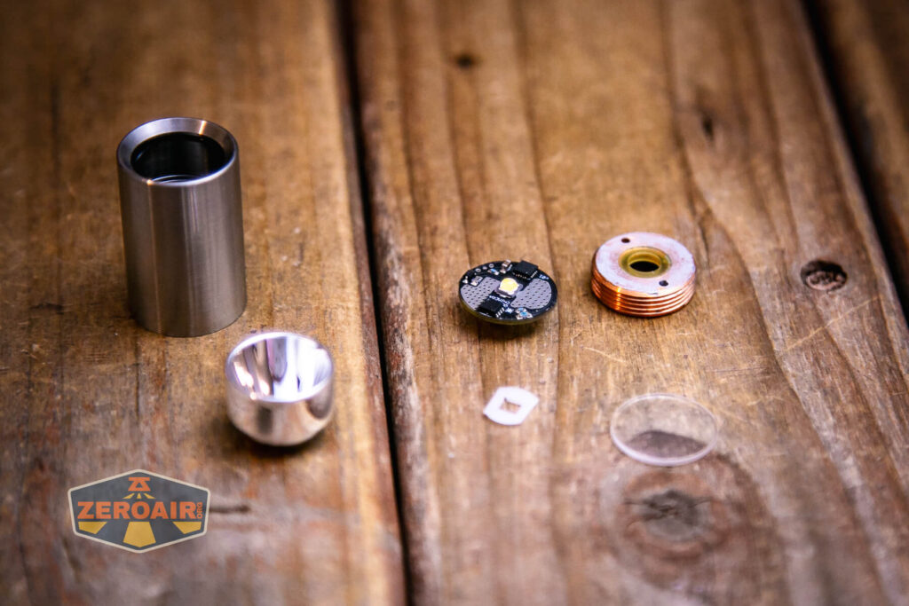 Tactile Turn Apollo flashlight engine and guts taken out