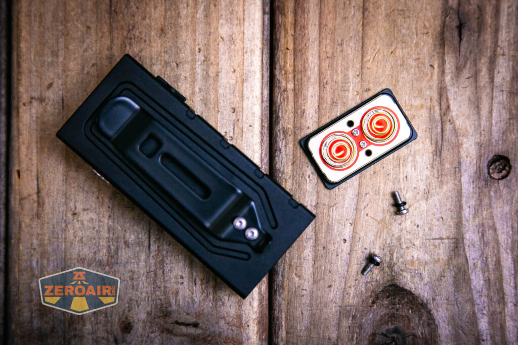 Vastlite Sima flashlight tailcap removed