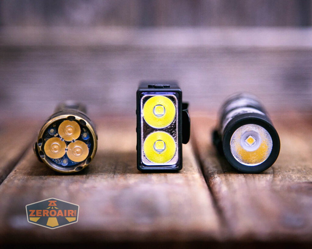 Vastlite Sima flashlight with two standard sized flashlights