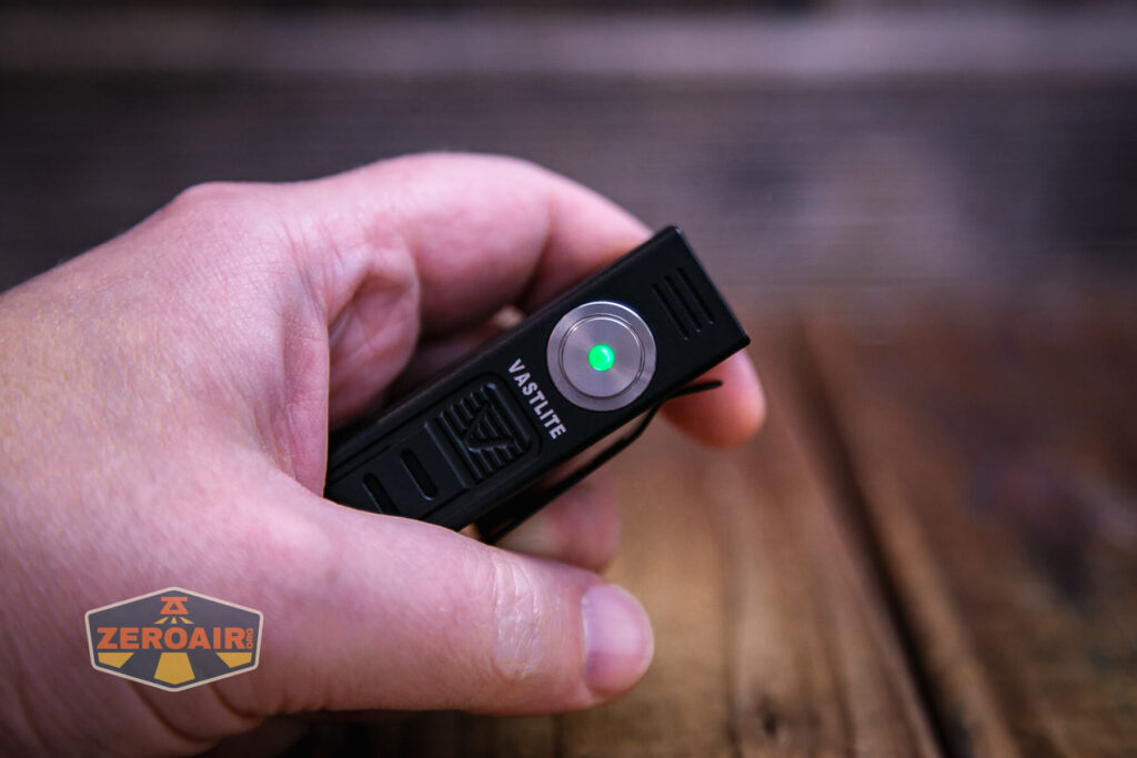 Vastlite Sima flashlight e-switch in green