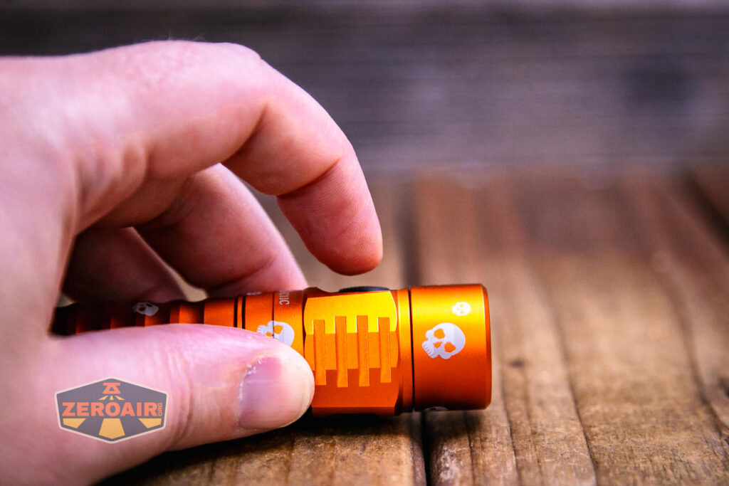 Wurkkos FC11C Halloween flashlight e-switch profile