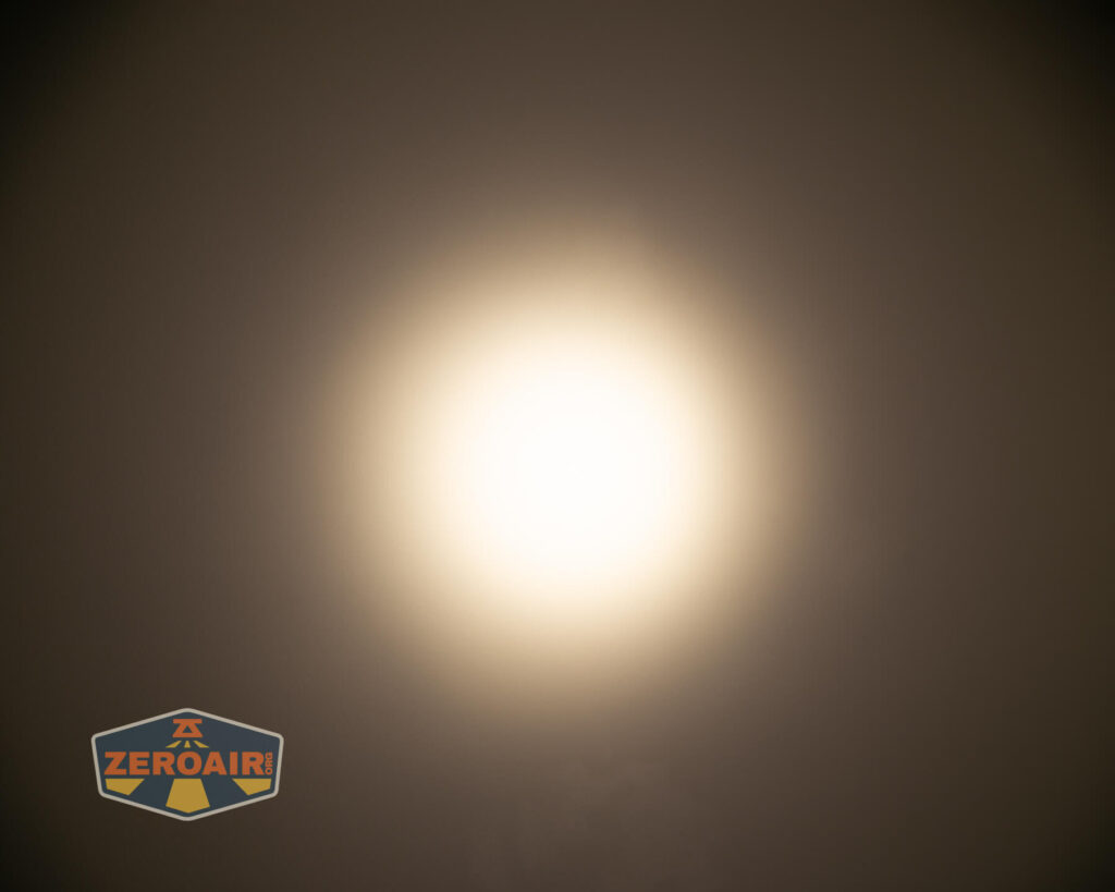 beamshots on ceiling