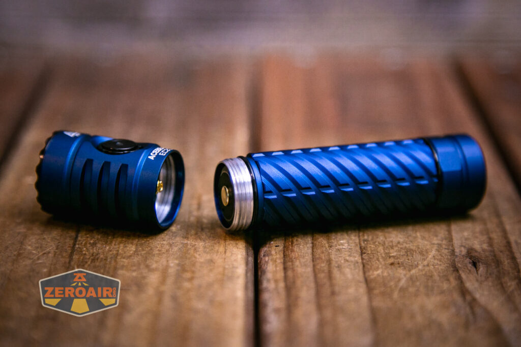 Acebeam EC20 Multi-light Source EDC flashlight with included 18650 installed